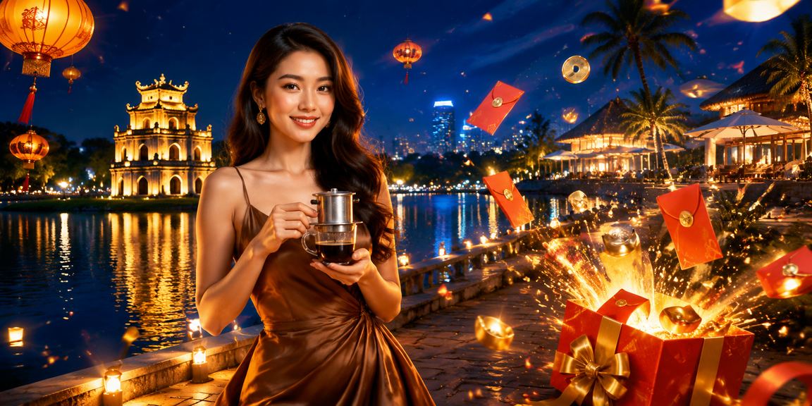 Người dùng tại Hà Nội xem thưởng đỏ và uống cà phê khi trải nghiệm nền tảng 634